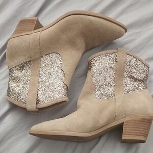 Stylish Glitter Ankle Boots